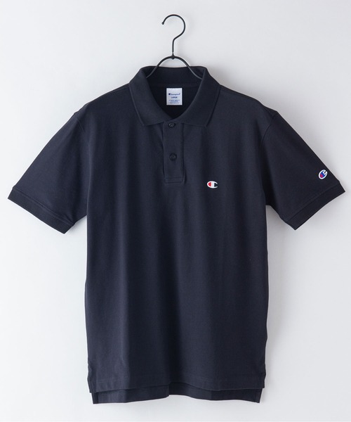 Champion(チャンピオン)の「【CHAMPION/チャンピオン】ワンポイントブランドロゴ刺繍 鹿の子 ポロシャツ コットン100%(ポロシャツ・メンズ・ブラック/ホワイト/カーキ/ネイビー/杢グレー・MEDIUM/LARGE/X-LARGE)」の12枚目の写真