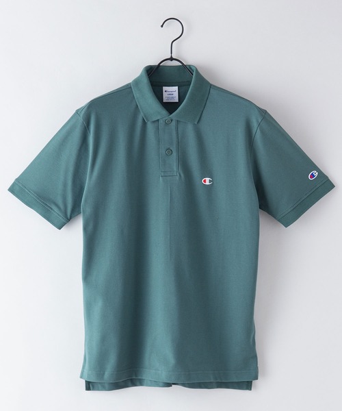 Champion(チャンピオン)の「【CHAMPION/チャンピオン】ワンポイントブランドロゴ刺繍 鹿の子 ポロシャツ コットン100%(ポロシャツ・メンズ・ブラック/ホワイト/カーキ/ネイビー/杢グレー・MEDIUM/LARGE/X-LARGE)」の8枚目の写真