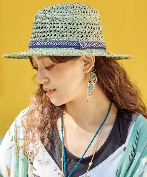 チャイハネ（チャイハネ）の「【チャイハネ】オレオペーパーハット（ハット・レディース・カーキ/ブラウン/ホワイト・FREE）」の3枚目の写真