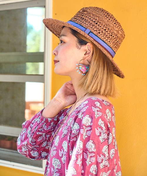 チャイハネ（チャイハネ）の「【チャイハネ】オレオペーパーハット（ハット・レディース・カーキ/ブラウン/ホワイト・FREE）」の7枚目の写真