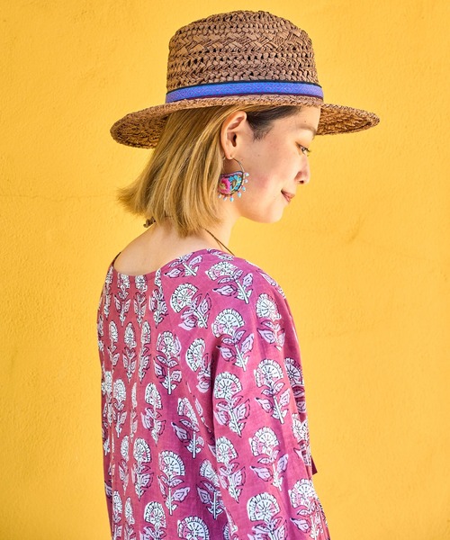 チャイハネ（チャイハネ）の「【チャイハネ】オレオペーパーハット（ハット・レディース・カーキ/ブラウン/ホワイト・FREE）」の8枚目の写真