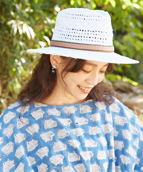 チャイハネ（チャイハネ）の「【チャイハネ】オレオペーパーハット（ハット・レディース・カーキ/ブラウン/ホワイト・FREE）」の4枚目の写真