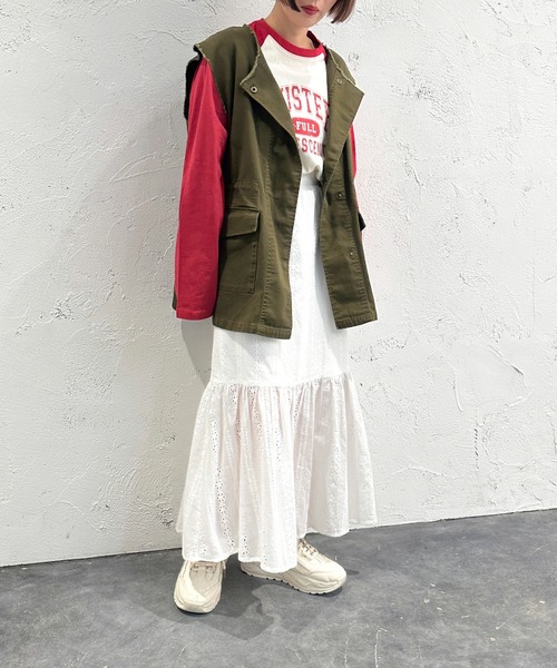 apres jour mignon(アプレジュールミニョン)の「レース切り替えスカート【ZOZOTOWN限定アイテム】(スカート・レディース・ブラック/アイボリー・SMALL/MEDIUM/X-LARGE)」の8枚目の写真