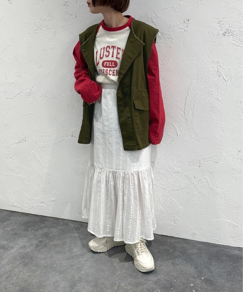 apres jour mignon(アプレジュールミニョン)の「レース切り替えスカート【ZOZOTOWN限定アイテム】(スカート・レディース・ブラック/アイボリー・SMALL/MEDIUM/X-LARGE)」の9枚目の写真