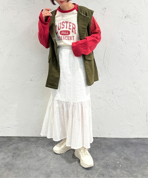 apres jour mignon(アプレジュールミニョン)の「レース切り替えスカート【ZOZOTOWN限定アイテム】(スカート・レディース・ブラック/アイボリー・SMALL/MEDIUM/X-LARGE)」の10枚目の写真
