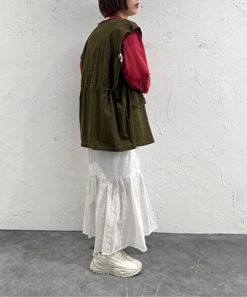 apres jour mignon(アプレジュールミニョン)の「レース切り替えスカート【ZOZOTOWN限定アイテム】(スカート・レディース・ブラック/アイボリー・SMALL/MEDIUM/X-LARGE)」の11枚目の写真