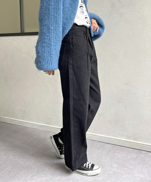 CPCM(シーピーシーエム)の「タックデニムパンツ(デニムパンツ・レディース・ブルー/インディゴブルー/ブルー系その他/ブラック・SMALL/MEDIUM)」の10枚目の写真