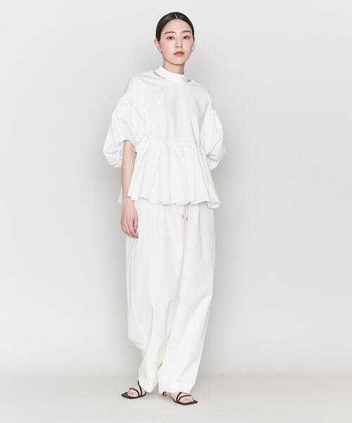 アニュアンス anuans ボリュームスリーブカットトップス （WHITE