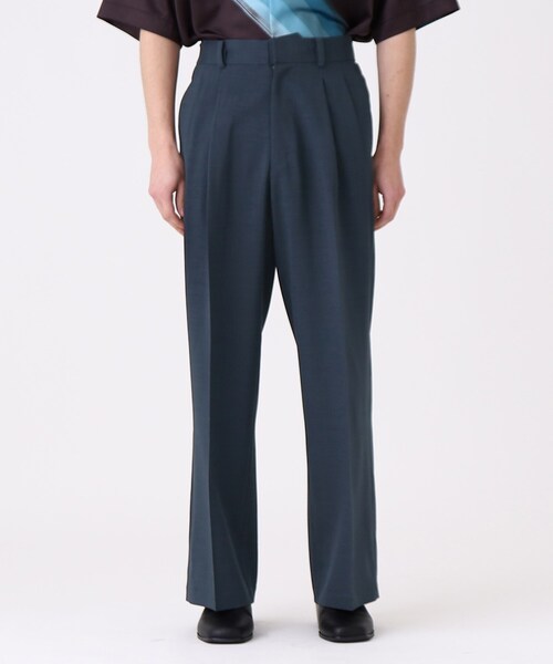 tk.TAKEO KIKUCHI（ティーケータケオキクチ）の「◆テックリネンシャンブレーワイドパンツ（その他パンツ・メンズ・ブラック/ベージュ/ネイビー・02/03）」の8枚目の写真