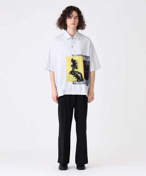 tk.TAKEO KIKUCHI（ティーケータケオキクチ）の「◆テックリネンシャンブレーワイドパンツ（その他パンツ・メンズ・ブラック/ベージュ/ネイビー・02/03）」の7枚目の写真