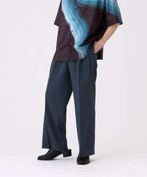 tk.TAKEO KIKUCHI（ティーケータケオキクチ）の「◆テックリネンシャンブレーワイドパンツ（その他パンツ・メンズ・ブラック/ベージュ/ネイビー・02/03）」の19枚目の写真