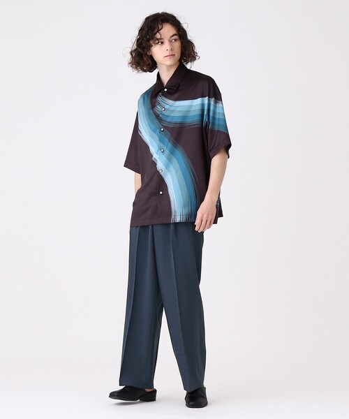 tk.TAKEO KIKUCHI（ティーケータケオキクチ）の「◆テックリネンシャンブレーワイドパンツ（その他パンツ・メンズ・ブラック/ベージュ/ネイビー・02/03）」の20枚目の写真