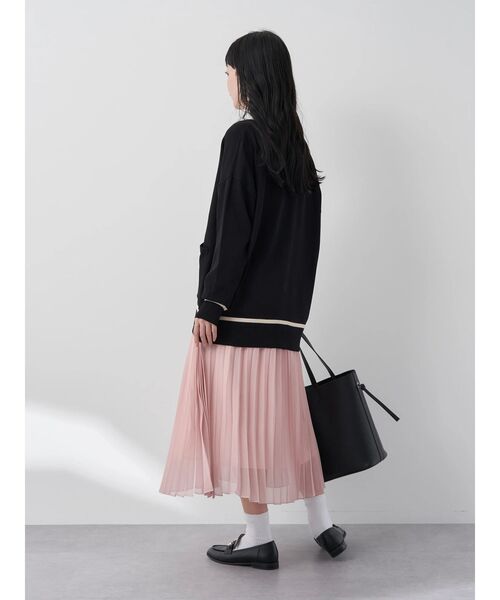 earth music&ecology(アースミュージックアンドエコロジー)の「すきな丈プリーツスカート(スカート・レディース・ドット/ミント/グレイッシュベージュ/アイボリー/ピンク・L/M/S)」の7枚目の写真