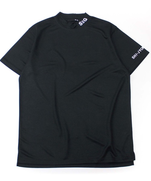 SHISKY（シスキー）の「【GOLF】ゴルフウェア　モックネックT（ゴルフグッズ・メンズ・ホワイト/チャコール/ブラック・M/L/XL）」の9枚目の写真