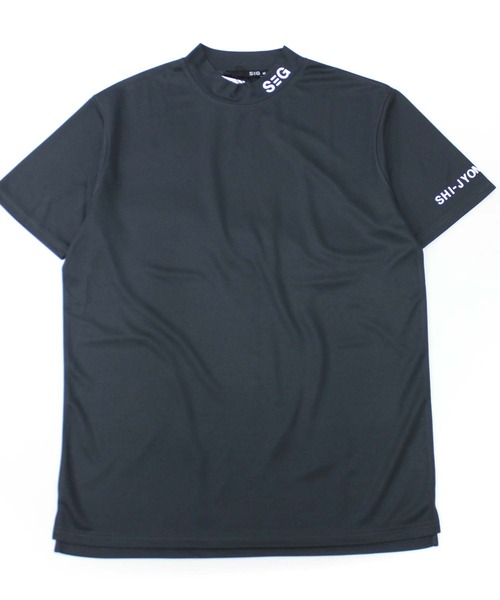 SHISKY（シスキー）の「【GOLF】ゴルフウェア　モックネックT（ゴルフグッズ・メンズ・ホワイト/チャコール/ブラック・M/L/XL）」の14枚目の写真