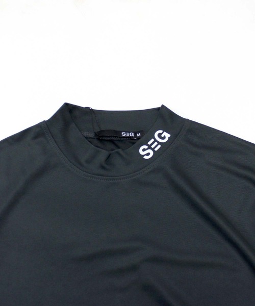 SHISKY（シスキー）の「【GOLF】ゴルフウェア　モックネックT（ゴルフグッズ・メンズ・ホワイト/チャコール/ブラック・M/L/XL）」の17枚目の写真