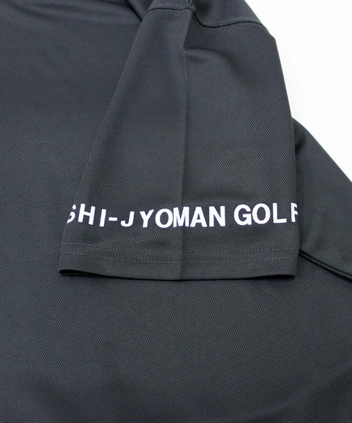 SHISKY（シスキー）の「【GOLF】ゴルフウェア　モックネックT（ゴルフグッズ・メンズ・ホワイト/チャコール/ブラック・M/L/XL）」の18枚目の写真