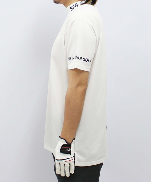 SHISKY（シスキー）の「【GOLF】ゴルフウェア　モックネックT（ゴルフグッズ・メンズ・ホワイト/チャコール/ブラック・M/L/XL）」の20枚目の写真