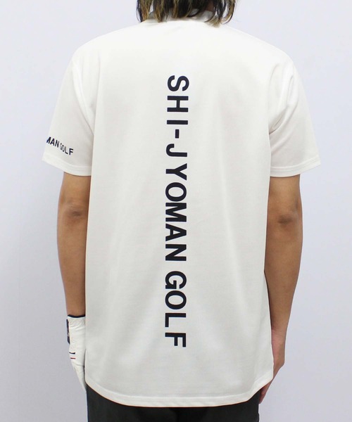 SHISKY（シスキー）の「【GOLF】ゴルフウェア　モックネックT（ゴルフグッズ・メンズ・ホワイト/チャコール/ブラック・M/L/XL）」の21枚目の写真