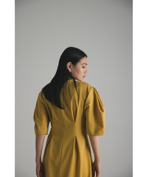 STYLEMIXER(スタイルミキサー)の「ウエストタックフォルムスリーブワンピース(ワンピース・レディース・ライトグレー/イエロー/ダークネイビー・SMALL/MEDIUM)」の18枚目の写真