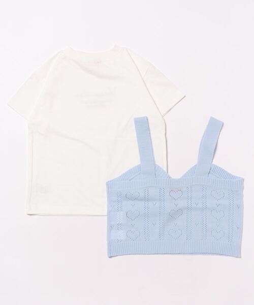 Right-on(ライトオン)の「【VIVIAN BLUE】ニットビスチェレイヤード(ベスト・キッズ・ブルー/ライム・130/150/120/140)」の17枚目の写真