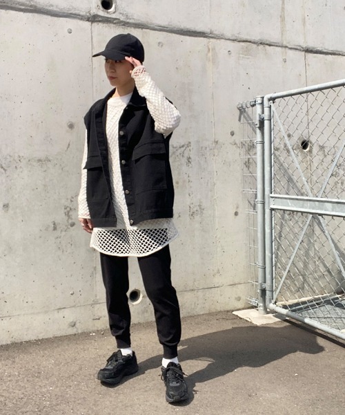 ISOOK（アイスー）の「Sleeveless denim jacket / スリーブレスデニムジャケット(kiharu select)（デニムジャケット・レディース・ブラック/ライトブルー・FREE）」の10枚目の写真