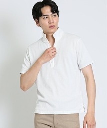 m.f.editorial | エムエフエディトリアルメンズ/m.f.editorial:MEN ケーブルジャガード 半袖ポロシャツ(ポロシャツ)