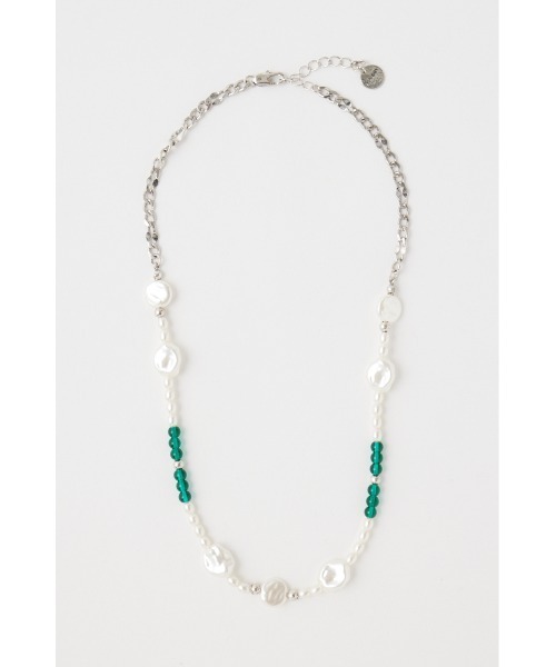 MOUSSY（マウジー）の「MIX BEADS ネックレス（ネックレス・レディース・イエロー/グリーン・FREE）」の9枚目の写真