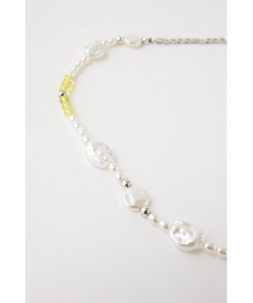 MOUSSY（マウジー）の「MIX BEADS ネックレス（ネックレス・レディース・イエロー/グリーン・FREE）」の8枚目の写真