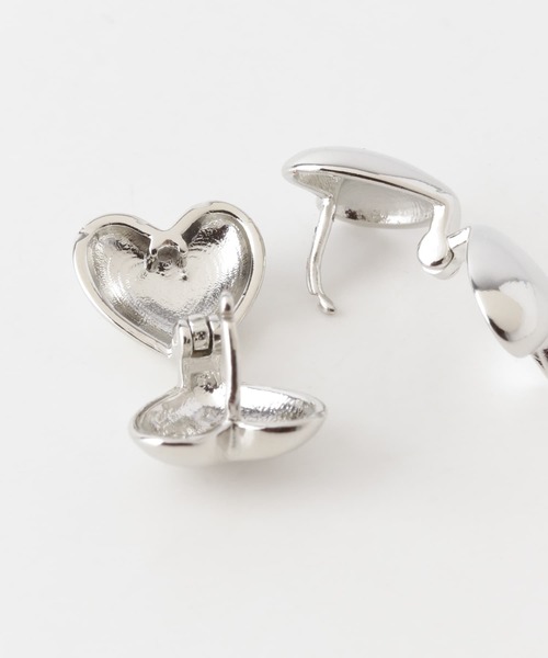URBAN RESEARCH Sonny Label（アーバンリサーチサニーレーベル）の「ハートキャッチハートピアス（ピアス（両耳用）・レディース・ゴールド/シルバー・ONE）」の5枚目の写真