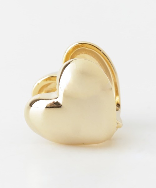 URBAN RESEARCH Sonny Label（アーバンリサーチサニーレーベル）の「ハートキャッチハートピアス（ピアス（両耳用）・レディース・ゴールド/シルバー・ONE）」の3枚目の写真