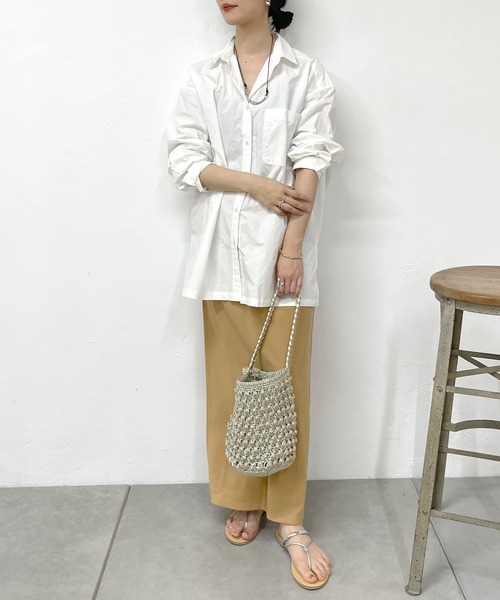 SHENERY（シーナリー）の「カットジョーゼットタイトスカート（スカート・レディース・オフホワイト/ブラック/ベージュ・36/38）」の9枚目の写真