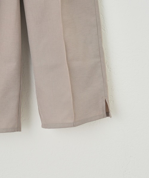 CIAOPANIC TYPY(チャオパニックティピー)の「【KIDS】テックリネンセンターシームサイドスリットワイドスラックス(スラックス・キッズ・ブルー/グレイッシュベージュ・S/M/L/XL/XXL)」の10枚目の写真