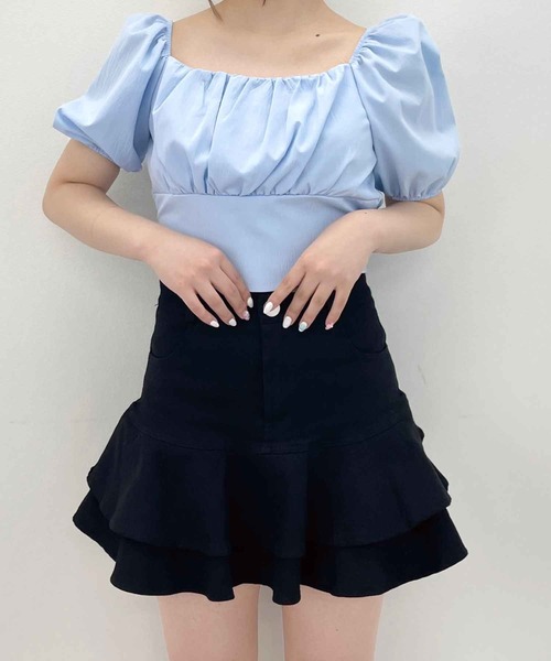 SPIGA(スピーガ)の「裾ティアードミニスカート(スカート・レディース・ブラック/ホワイト・MEDIUM/SMALL)」の19枚目の写真