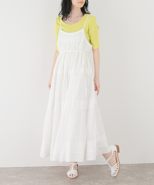 SLOBE IENA（スローブイエナ）の「コットンタックキャミ