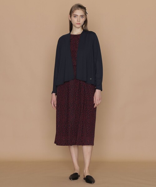 MACKINTOSH LONDON(マッキントッシュ ロンドン)の「シアーカーディガン(カーディガン/ボレロ・レディース・オフホワイト/グリーン系その他4/ネイビー・38)」の5枚目の写真