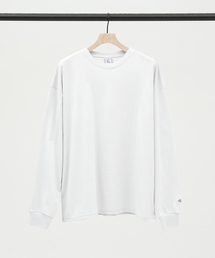 【JEMORGAN /ジェーイーモーガン】ヘビーウエイト袖ワッペン付きドロップショルダーロングTシャツ