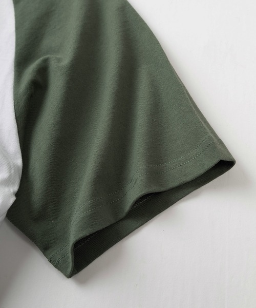 TIMELY WARNING（タイムリーワーニング）の「レトロタッチ ユニークフォトプリント ラグランデザイン 半袖Tシャツ/オーバーサイズ/Nomad Worker/Fluffy Archive/Avocade/【TIMELY WARNING】（Tシャツ/カットソー・レディース・ブラウン/ホワイト×グリーン/ホワイト×ブラック・M/L/XL）」の7枚目の写真