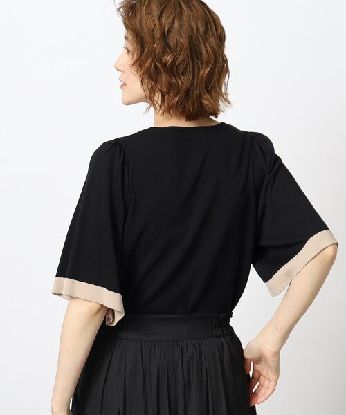 grove(グローブ)の「◆華やかでお手入れ簡単!やわらかドライタッチ フレア袖ニット(ニット/セーター・レディース・アイボリー系4/ブラック系4/ダークグリーン系4/ベージュ系その他7・02/03/04/05/01)」の16枚目の写真