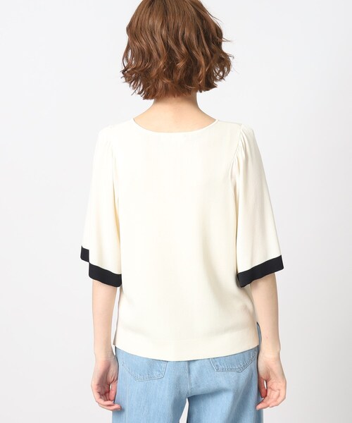 grove(グローブ)の「◆華やかでお手入れ簡単!やわらかドライタッチ フレア袖ニット(ニット/セーター・レディース・アイボリー系4/ブラック系4/ダークグリーン系4/ベージュ系その他7・02/03/04/05/01)」の8枚目の写真