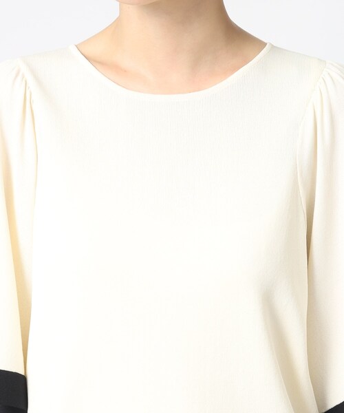 grove(グローブ)の「◆華やかでお手入れ簡単!やわらかドライタッチ フレア袖ニット(ニット/セーター・レディース・アイボリー系4/ブラック系4/ダークグリーン系4/ベージュ系その他7・02/03/04/05/01)」の9枚目の写真