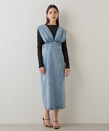 ウィムガゼット ジャンスカ ニット ワンピース スカート ウィムガゼットVジャンスカワンピース Vジャンスカワンピース | Whim