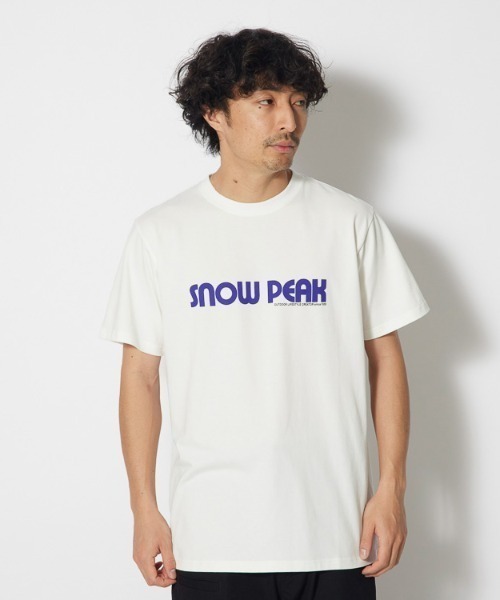 snow peak ホワイト　Tシャツ snow peak Reflective PT T shirt 