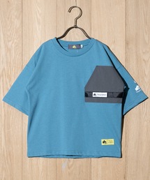 LOGOS（ロゴス）の「【30】〔LOGOS/ロゴス〕DRY天竺 ロゴデザイン 6分袖Tシャツ（Tシャツ/カットソー）」