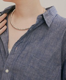 【ERICKA NICOLAS BEGAY】ナバホパールネックレス 7mm45cm