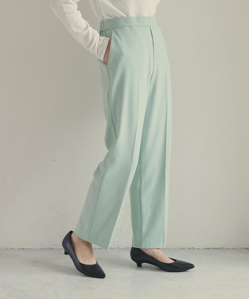 for/c(フォーシー)の「TR裏起毛きれいめパンツ【サスティナブル】(その他パンツ・レディース・ミント/ネイビー/ダークグリーン/ブラック・S/M/L/LL/SP/MP/LP)」の3枚目の写真