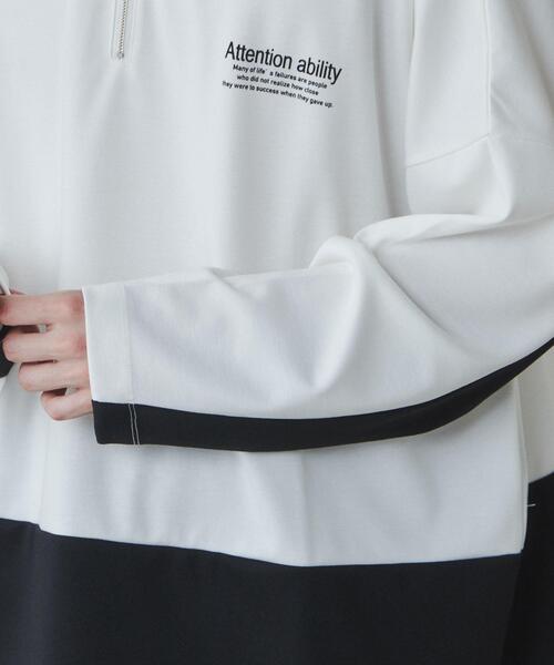 LUCY（ルーシー）の「LUCY/ドルマンポンチハーフジップロンT（Tシャツ