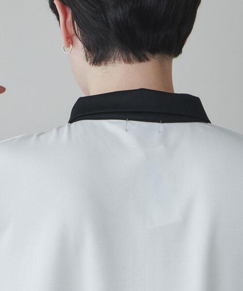 LUCY（ルーシー）の「LUCY/ドルマンポンチハーフジップロンT（Tシャツ/カットソー・メンズ・ブルー/ホワイト・MEDIUM/LARGE）」の9枚目の写真