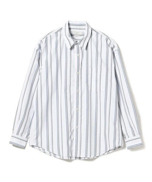 B:MING by BEAMS(ビーミングバイビームス)の「B:MING by BEAMS / ストライプ レギュラーカラー シャツ(シャツ/ブラウス・メンズ・オフホワイト/ブルー・LARGE/SMALL/MEDIUM/X-LARGE)」の9枚目の写真