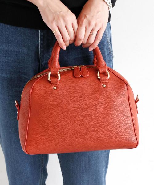 BEAUTY&YOUTH UNITED ARROWS（ビューティーアンドユースユナイテッドアローズ）の「BY フェイクレザー2WAYボストン 3（ボストンバッグ・レディース・ブラック/ベージュ/オレンジ系その他・ﾌﾘ-）」の3枚目の写真